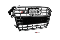 Audi A4 B8 2007-2015 Front Grille S-Style (2012-2015, black with chrome) photo 3
