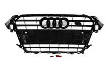 Audi A4 B8 2007-2015 Front Grille S-Style (2012-2015, black with chrome) photo 4