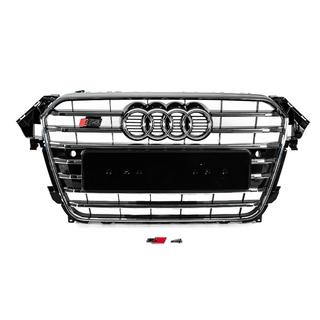 Front Grille S-Style (2012-2015, black with chrome) photo 1