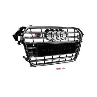 Front Grille S-Style (2012-2015, black with chrome) photo 3