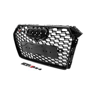 Front RS-style grille with Quattro lettering (2015-2019, black) photo 2