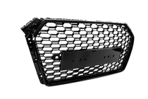 Audi A4 B9 2015-2024 Front grille RS-style Quattro (no logo, 2015-2019, black) photo 3