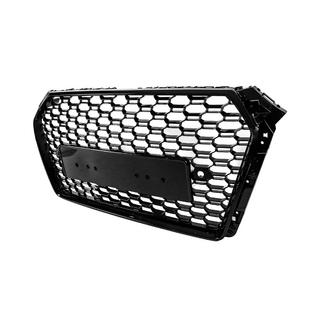 Front grille RS-style Quattro (no logo, 2015-2019, black) photo 2