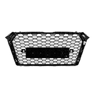 Front grille RS-style Quattro (no logo, 2015-2019, black) photo 4