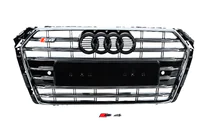 Audi A4 B9 2015-2024 Front grille S-style (2015-2019, chrome+black) photo 1