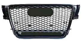 Audi A5 2007-2015 Front Grille RS-Style with Quattro Emblem (2007-2011, black) photo 1