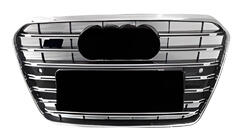 Audi A5 2007-2015 Front Grille S-Style (2011-2015, black with chrome) photo 1