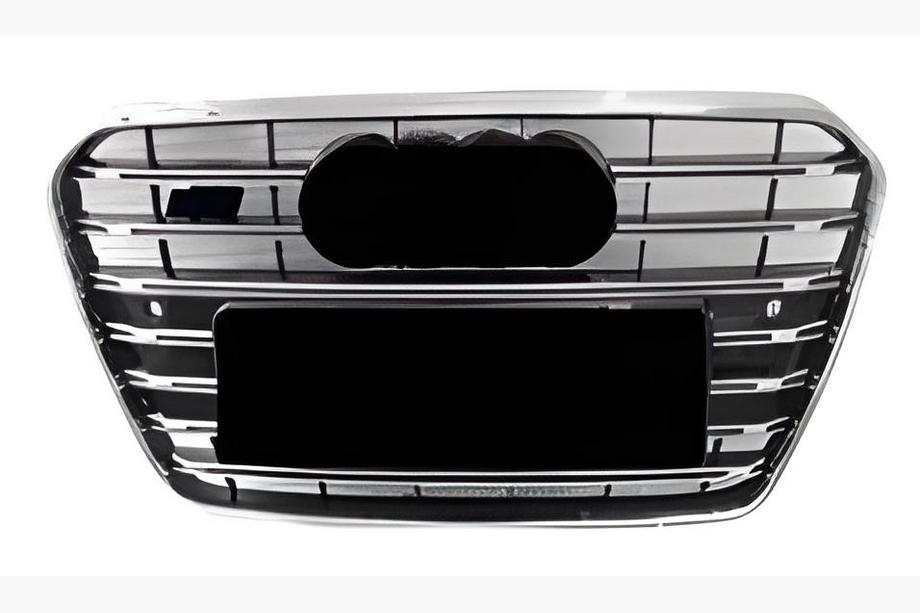 Audi A5 2007-2015 Front Grille S-Style (2011-2015, black with chrome) Image