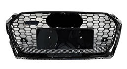Audi A5 2016-2025 Front Grille RS-Style with Quattro Emblem (2016-2019, black) photo 1