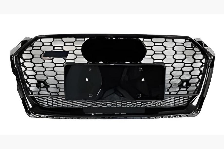 Audi A5 2016-2025 Front Grille RS-Style with Quattro Emblem (2016-2019, black) Image