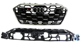 Audi A6 C8 2018–2025 Front Grille RS-Style (2024-, grey with chrome) photo 1