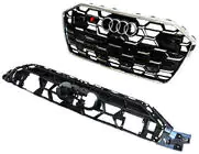 Audi A6 C8 2018–2025 Front Grille RS-Style (2024-, grey with chrome) photo 5