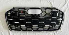 Audi A6 C8 2018–2025 Front Grille RS-Style (2024-, grey with chrome) photo 2
