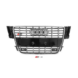 Front Grille S-Style (2007-2011, black with chrome) Audi A5 2007-2015 photo 1