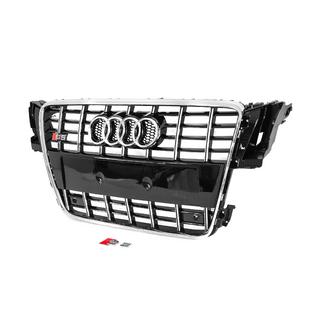 Front Grille S-Style (2007-2011, black with chrome) Audi A5 2007-2015 photo 2