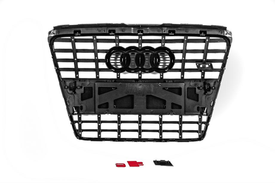 Audi A6 C6 2004-2011 Front Grille S-Style (black with chrome) Photo 5