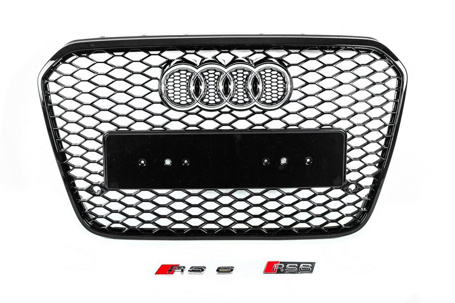 Audi A6 C7 2011-2017 Front black grille RS-style (2011-2014) Image