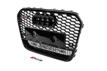 Audi A6 C7 2011-2017 Front grille RS-style black with Quattro emblem (2011-2014) photo 2