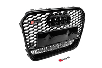 Audi A6 C7 2011-2017 Front grille RS-style black with Quattro emblem (2011-2014) photo 3