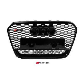 Front grille RS-style black with Quattro emblem (2011-2014) photo 1