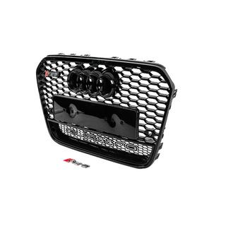 Front grille RS-style black with Quattro emblem (2011-2014) photo 2