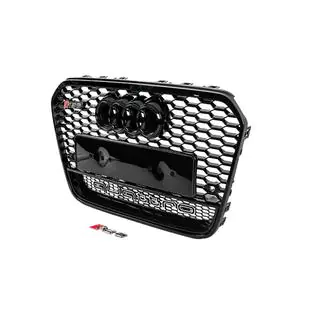 Front grille RS-style black with Quattro emblem (2011-2014) photo 2