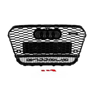 Front grille RS-style black with Quattro emblem (2011-2014) photo 4