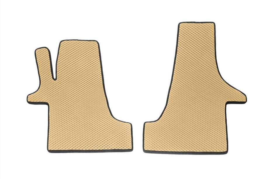 Volkswagen T6 2015-2024 EVA Floor Mats (Beige, Front, for 2+1) Image
