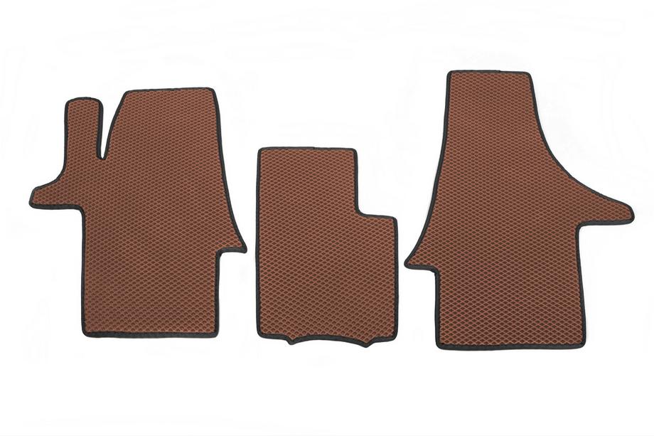 Volkswagen T6 2015-2024 EVA Floor Mats (brick, front, for 1+1) Image