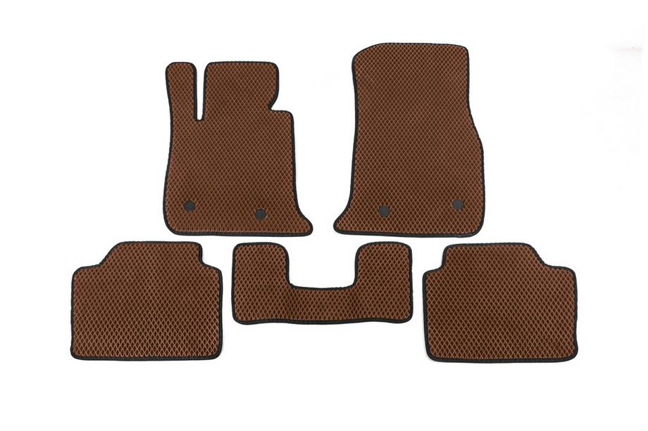 BMW 4 Series F32/F33/F36 2012-2020 EVA Floor Mats V1 (Brown) Image