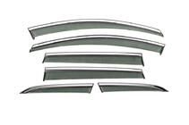 Volvo XC60 2009-2017 Window Deflectors with Chrome Trim Niken Luxury (6 pcs) photo 3
