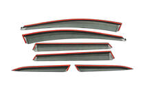 Volvo XC60 2009-2017 Window Deflectors with Chrome Trim Niken Luxury (6 pcs) photo 9