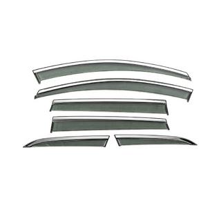 Window Deflectors with Chrome Trim Niken Luxury (6 pcs) photo 3