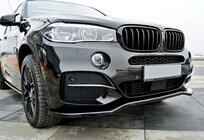 BMW X5 F15 2013-2018 Front Lip DPT V-1 (for M-Sport, Gloss Black) photo 3