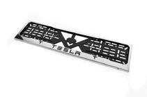 Tesla License Plate Frame Chrome (1 pc, Stainless Steel) photo 2