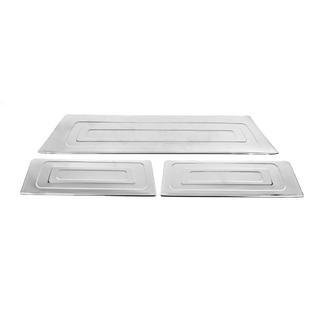 Interior door sill covers (3 pcs, stainless steel) photo 1