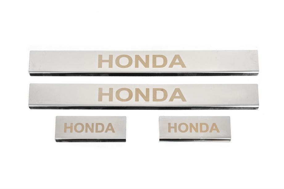 Honda CRV 2007-2011 Carmos Door Sill Protectors (4 pcs, Stainless Steel) Image