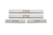Volvo S90/V90 2016- Carmos Door Sill Protectors (4 pcs, Stainless Steel) photo 1