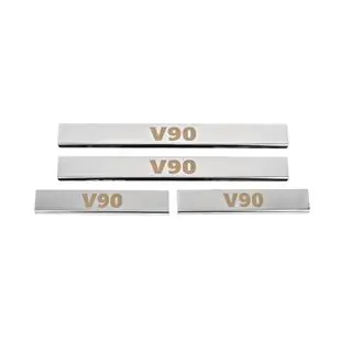 Carmos Door Sill Protectors (4 pcs, Stainless Steel) Volvo S90/V90 2016- photo 1