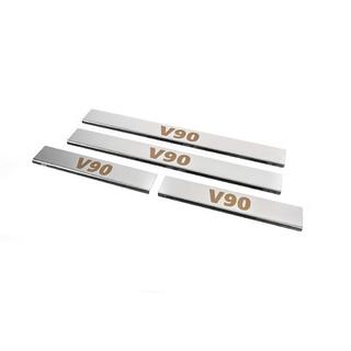 Carmos Door Sill Protectors (4 pcs, Stainless Steel) Volvo S90/V90 2016- photo 2