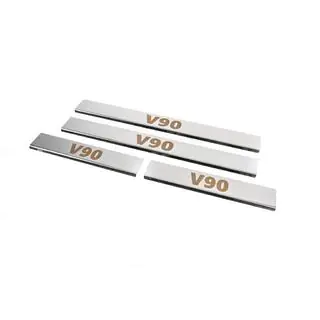 Carmos Door Sill Protectors (4 pcs, Stainless Steel) Volvo S90/V90 2016- photo 2