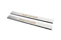 Chrysler Voyager 2008-2016 Carmos Door Sill Protectors (2 pcs, Stainless Steel) photo 2
