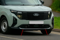 Ford Courier 2023- Front bumper protector trim (1 pc, stainless steel) photo 3