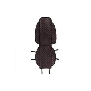 Car Seat Cover ECO (1 pc, Black with Red Stitching) photo 1