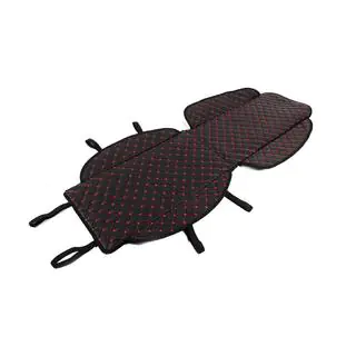 Car Seat Cover ECO (1 pc, Black with Red Stitching) photo 3