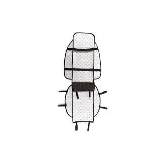 Car Seat Cover ECO (1 pc, Black with Red Stitching) photo 4