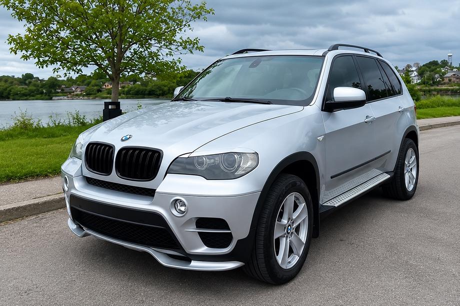 BMW X5 E70 2007-2013 Front bumper lip (2010-2013, primed for painting) Image