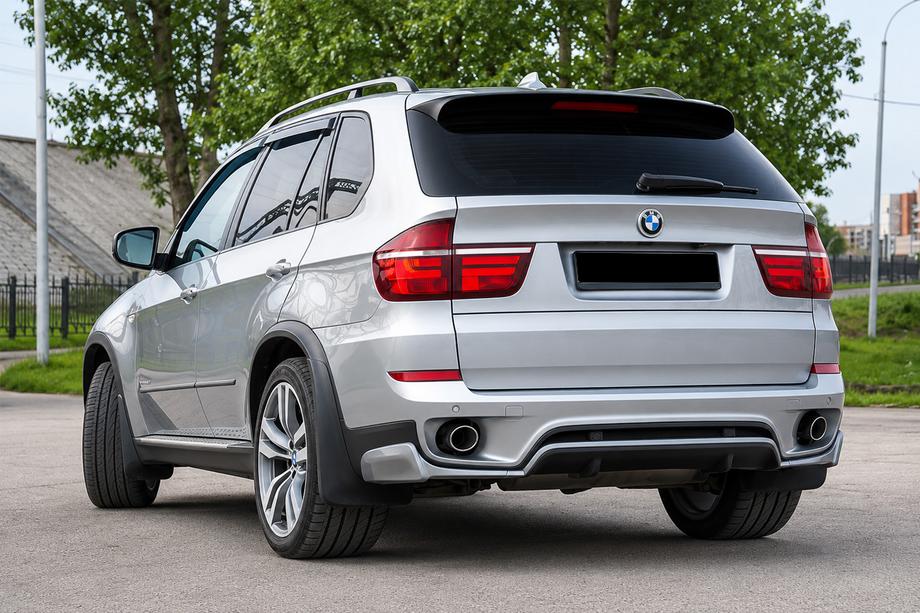 BMW X5 E70 2007-2013 Rear bumper cover (2010-2013, primed for painting) Image