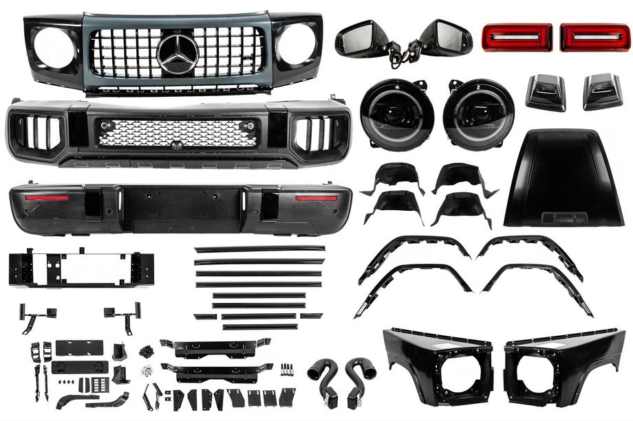 Mercedes G class W463 1990-2018 Facelift Body Kit to W465 2025 G63 Image