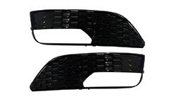 Audi A3 2012-2020 Fog Light Grilles RS-Style V-2 (2012-2016, 2 pcs, Black) photo 3